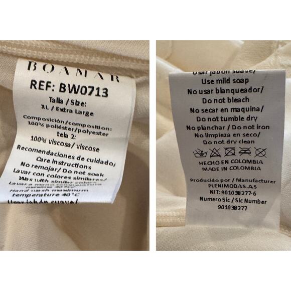 BOAMAR Bianca Balloon Sleeve Cutout Cover-Up Maxi Dress Size XL - Picture 14 of 16